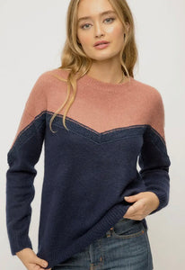Leigh Colorblock sweater