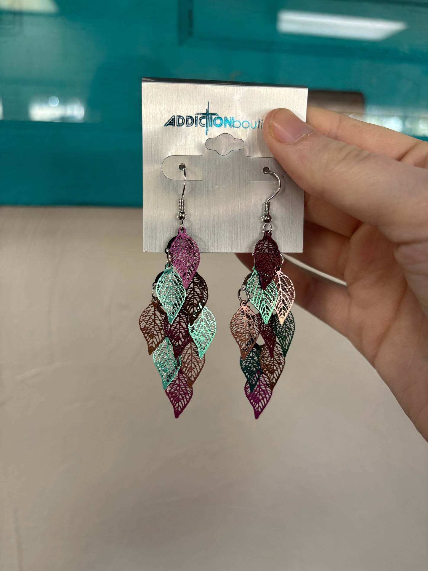 Colorful Leaves Lightweight Statement Earring