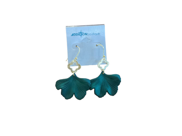 Forest green earrings