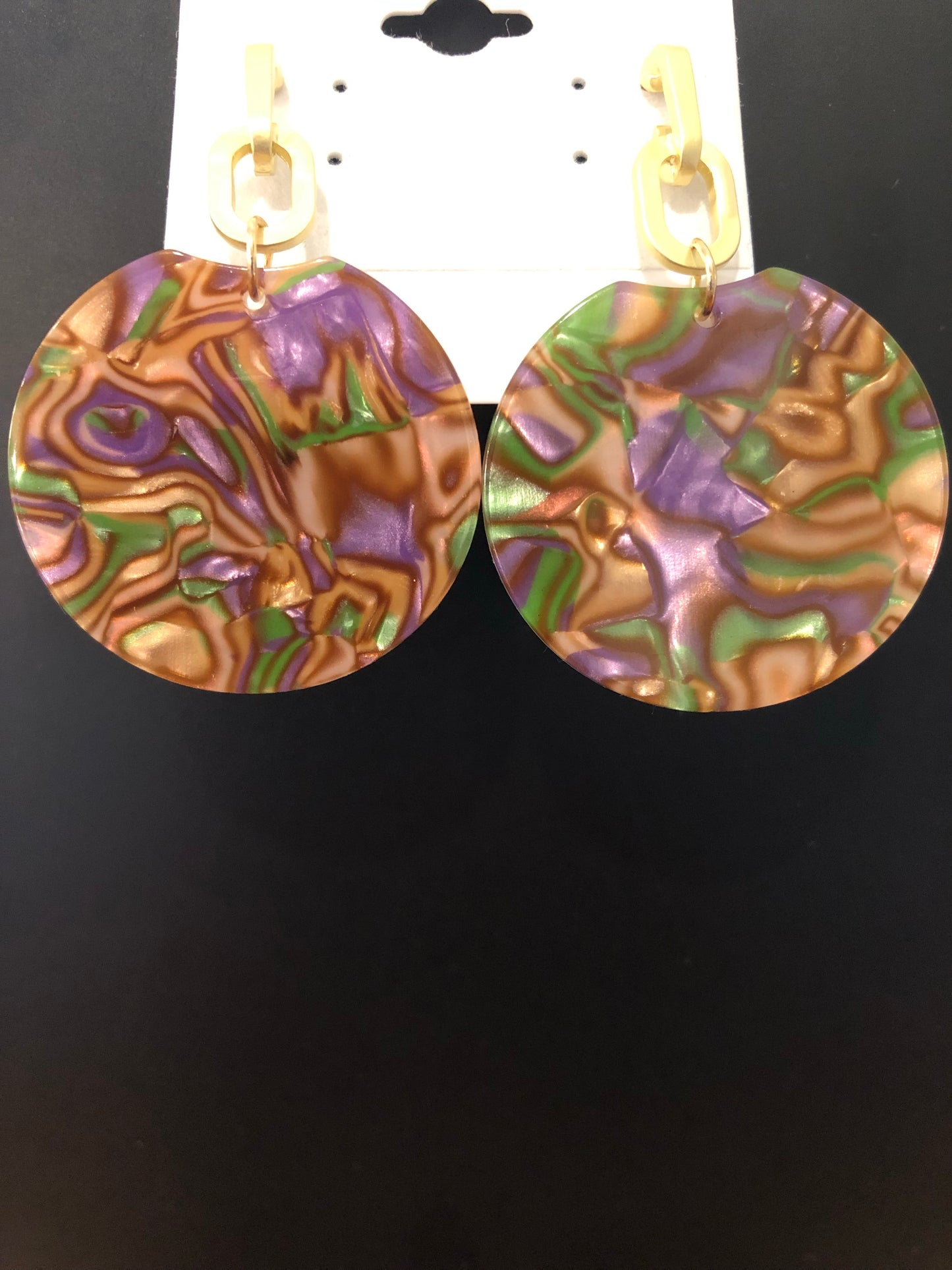 Coco Mardi Gras Earrings